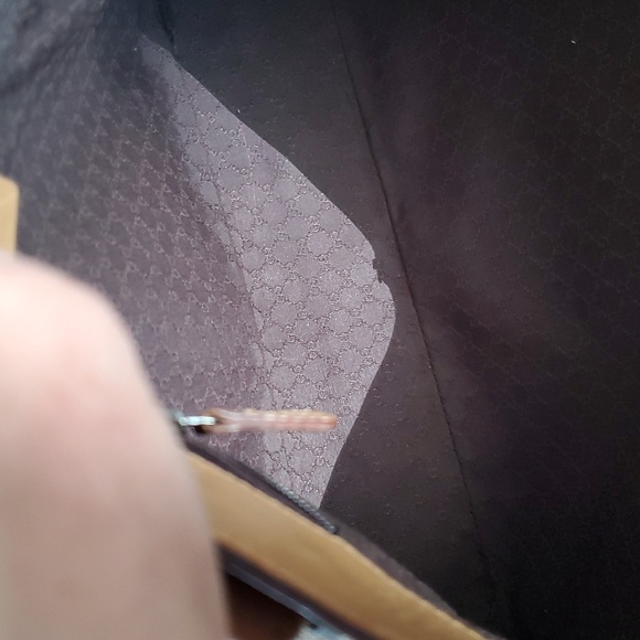 Gucci Authentic Leather Tote Elegant Tan Bag ECU silver Hardwear - Picture 6 of 13